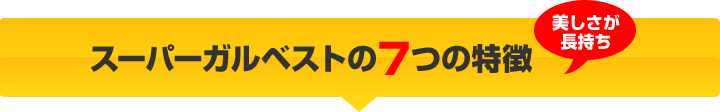 スーパーガルベストの７つの特徴